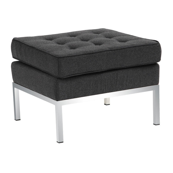 Fine Mod Imports Button Ottoman in Wool | Ottomans | Modishstore-3
