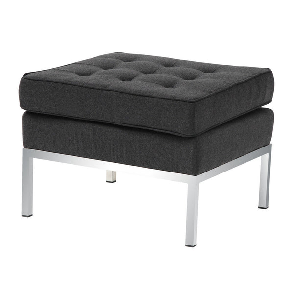 Fine Mod Imports Button Ottoman in Wool | Ottomans | Modishstore-4