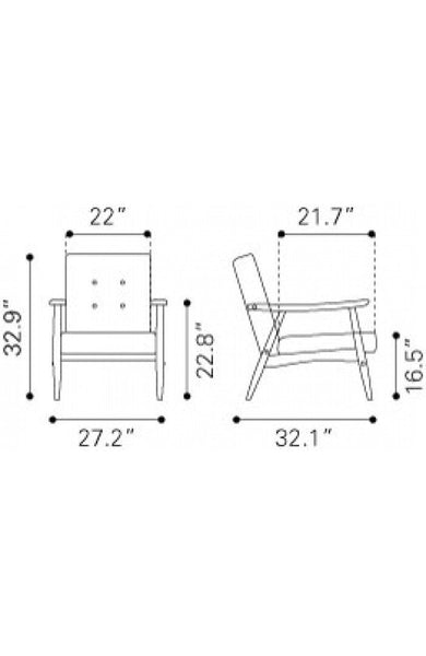 Zuo Rocky Arm Chair | Armchairs | Modishstore-6