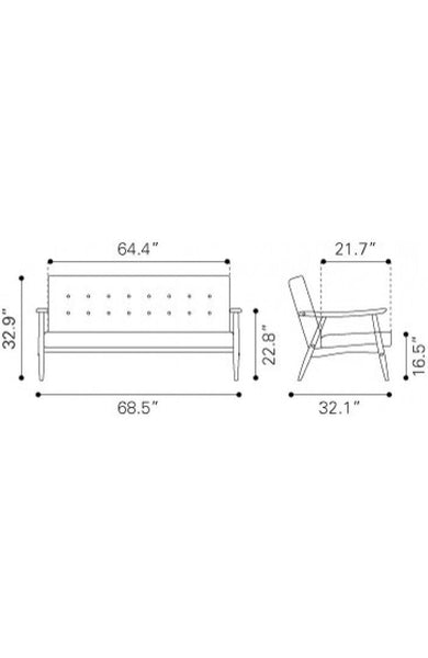 Zuo Rocky Sofa | Sofas | Modishstore-9