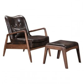 Zuo Bully Lounge Chair & Ottoman | Lounge Chairs | Modishstore-22