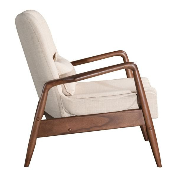 Zuo Bully Lounge Chair & Ottoman | Lounge Chairs | Modishstore-21