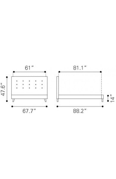 Zuo Modernity Bed | Beds | Modishstore-7