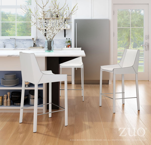 Zuo Fashion Bar Chair Stone - Set Of 2 | Bar Stools | Modishstore