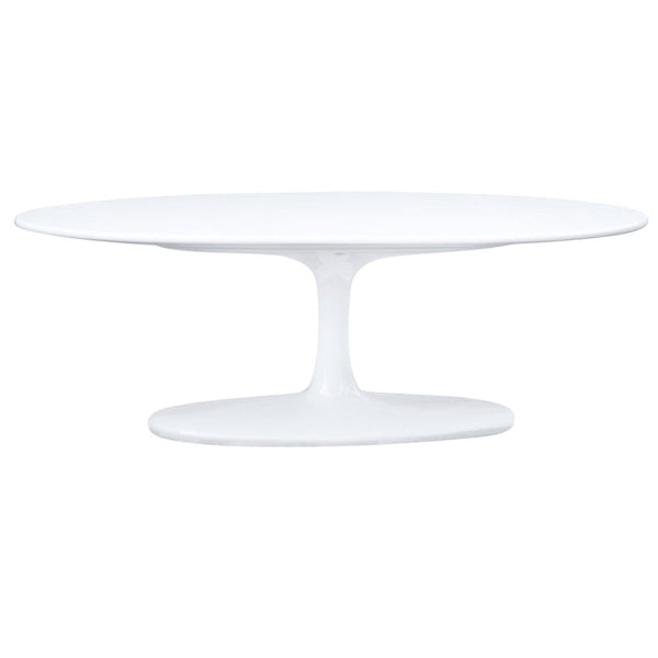Fine Mod Imports Flower Coffee Table Oval Fiberglass | Coffee Tables | Modishstore-4