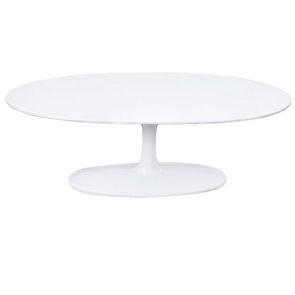 Fine Mod Imports Flower Coffee Table Oval Fiberglass | Coffee Tables | Modishstore-5