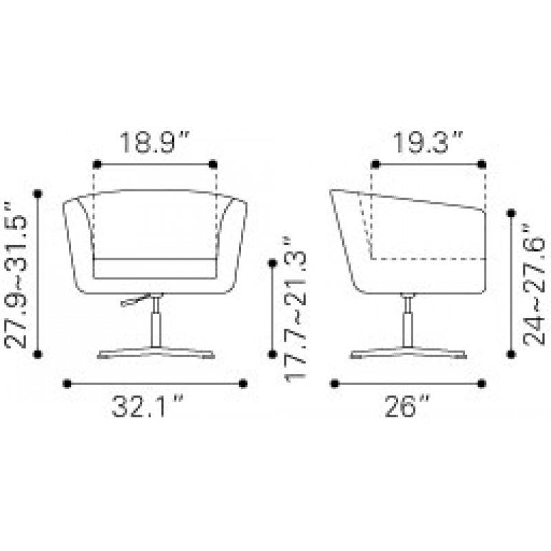 Zuo Wilshire Occasional Chair-6