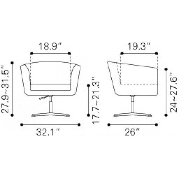 Zuo Wilshire Occasional Chair-6