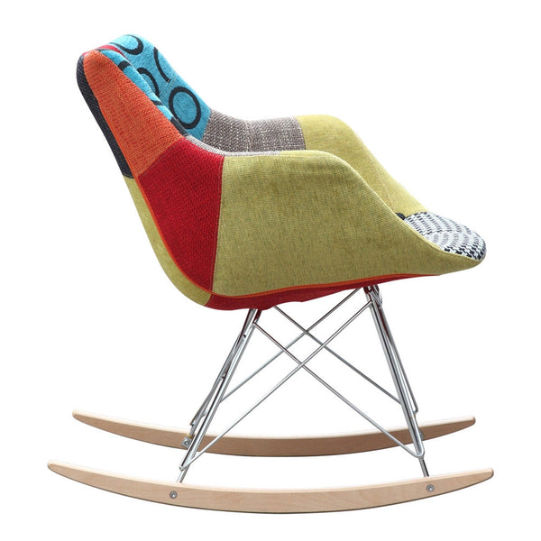 Fine Mod Imports Ginger Rocker Arm Chair | Lounge Chairs | Modishstore-3
