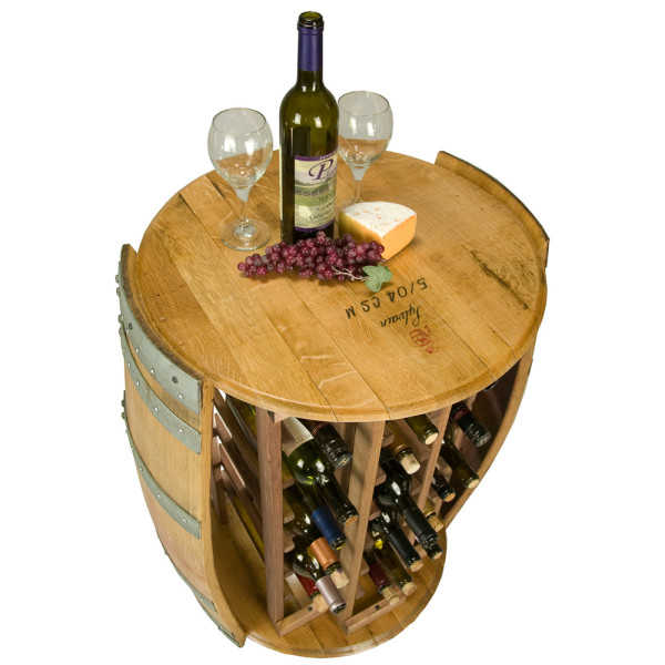 Napa East 28 Bottle Round Wine Rack