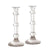 Pair Of Modern Crystal Candlesticks by GO Home