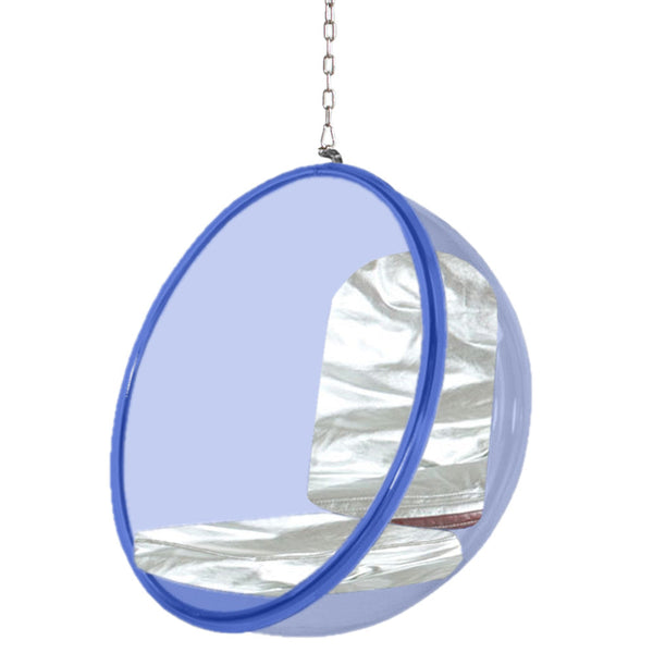 Fine Mod Imports Bubble Hanging Chair Blue Acrylic | Accent Chairs | Modishstore-6