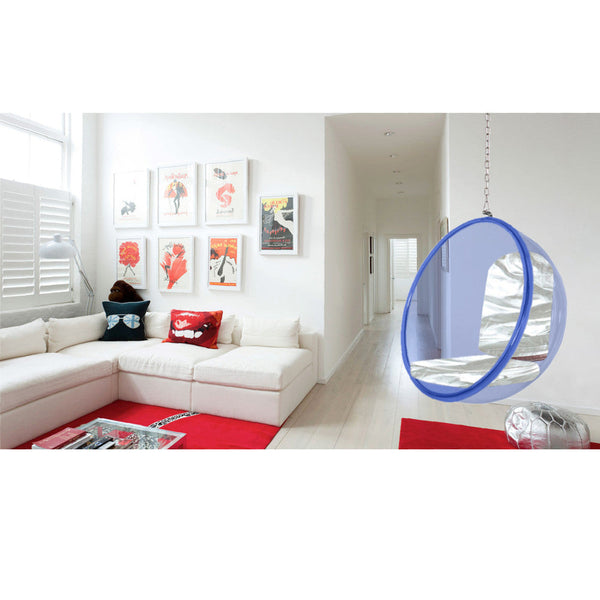 Fine Mod Imports Bubble Hanging Chair Blue Acrylic | Accent Chairs | Modishstore-11