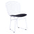 Fine Mod Imports White Wire Side Chair | Accent Chairs | Modishstore-2