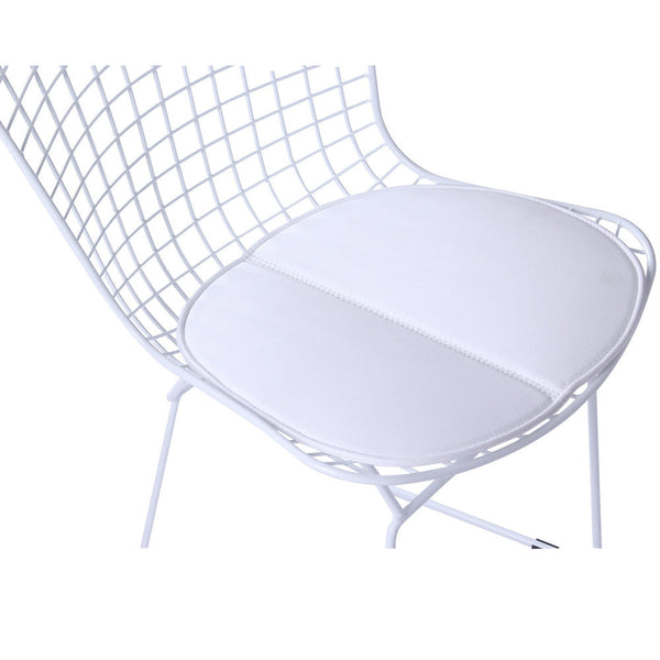 Fine Mod Imports White Wire Side Chair | Accent Chairs | Modishstore-8