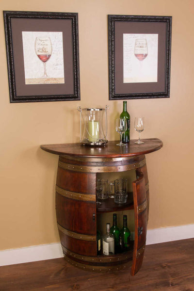 Napa East Half Barrel Wall Cabinet