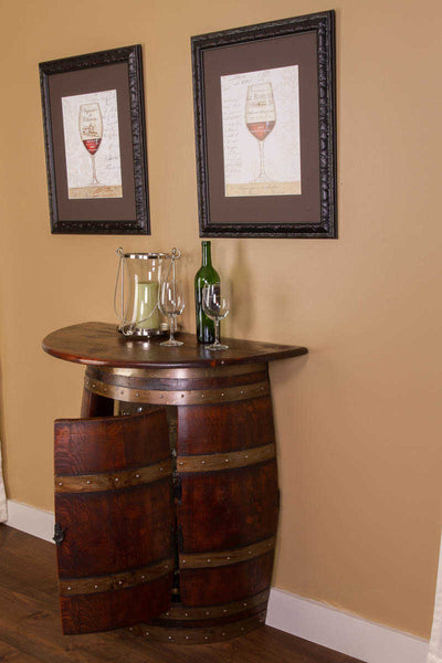 Napa East Half Barrel Wall Cabinet