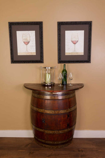 Napa East Half Barrel Wall Cabinet