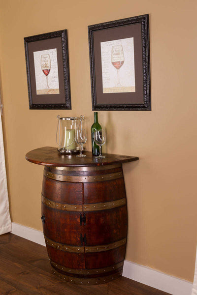 Napa East Half Barrel Wall Cabinet