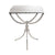 Art Deco Nickel Square Table With Marble Top by GO Home