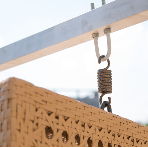 Fine Mod Imports Block Loveseat Hanging Set | Outdoor Sofas, Loveseats & Sectionals | Modishstore-6