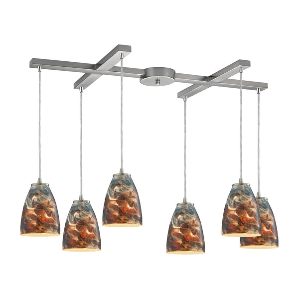 ELK Lighting Abstractions 6 - 10460/6CS | Modishstore | Pendant Lamps