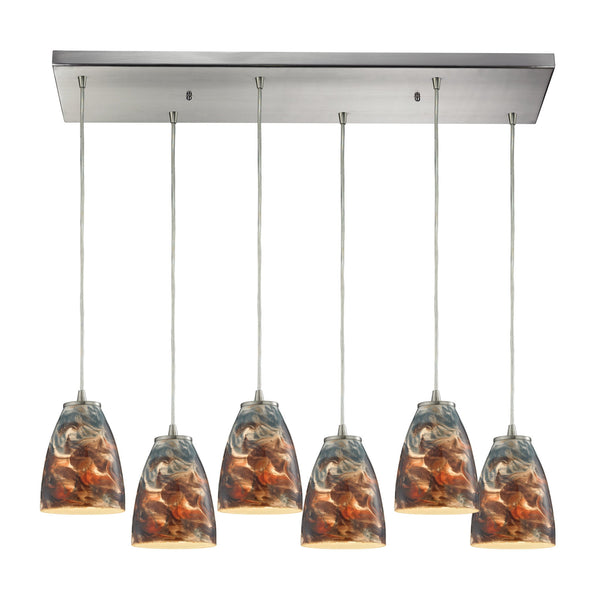 ELK Lighting Abstractions 6 - 10460/6RC-CS | Modishstore | Pendant Lamps
