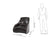 Dark Brown Contemporary Style Leather Chair by GO Home