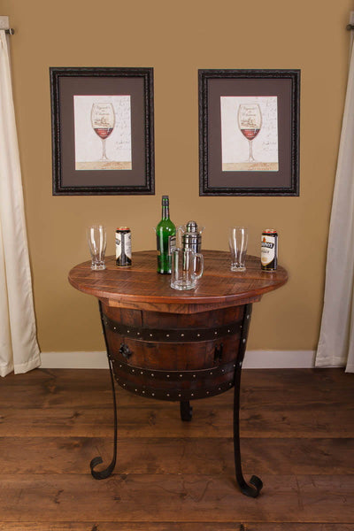 Napa East Old World Table with Cabinet