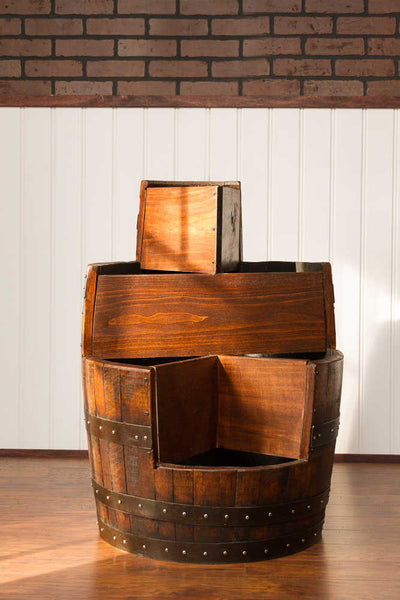 Napa East Sonoma Barrel 3 Tier Planter