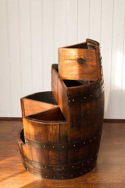Napa East Sonoma Barrel 3 Tier Planter