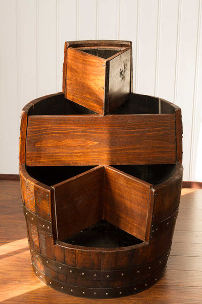 Napa East Sonoma Barrel 3 Tier Planter