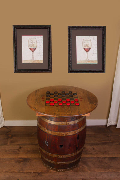 Napa East Whiskey Barrel Game Table