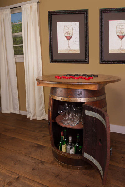 Napa East Whiskey Barrel Game Table