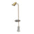 A&B Home Marble Base and Matte Brass Fittings Floor Lamp