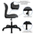 Advantage Titan Black Task Chair By Flash Furniture | Office Chairs | Modishstore - 3