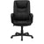 High Back Black Leather Executive Swivel Office Chair With Layered Padded Seat And Arms By Flash Furniture | Office Chairs | Modishstore - 4