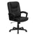 High Back Black Leather Executive Swivel Office Chair With Layered Padded Seat And Arms By Flash Furniture | Office Chairs | Modishstore