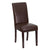 Dark Brown Leathersoft Panel Back Parsons Chair By Flash Furniture | Dining Chairs | Modishstore