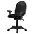 Mid-Back Black Fabric Multifunction Executive Swivel Ergonomic Office Chair With Adjustable Arms By Flash Furniture | Office Chairs | Modishstore - 3