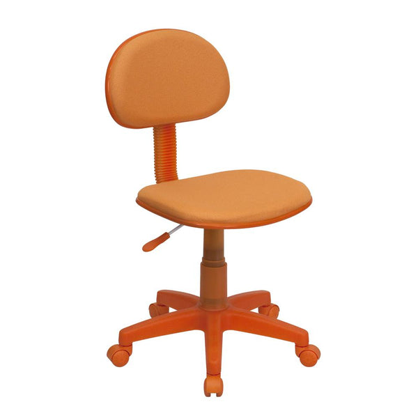 Orange Fabric Swivel Task Office Chair By Flash Furniture | Office Chairs | Modishstore