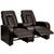 Eclipse Series 2-Seat Reclining Brown Leathersoft Theater Seating Unit With Cup Holders By Flash Furniture | Chairs & Recliners | Modishstore