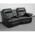 Reel Comfort Series 2-Seat Reclining Black Leathersoft Theater Seating Unit With Curved Cup Holders By Flash Furniture | Chairs & Recliners | Modishstore - 3
