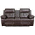 Reel Comfort Series 2-Seat Reclining Brown Leathersoft Theater Seating Unit With Straight Cup Holders By Flash Furniture | Chairs & Recliners | Modishstore - 4