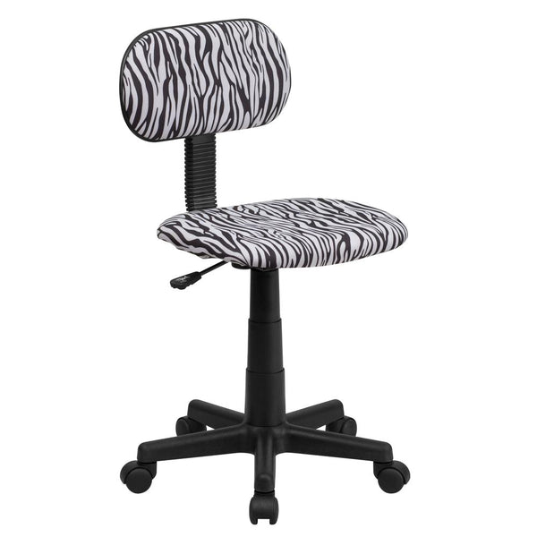 Black And White Zebra Print Swivel Task Office Chair By Flash Furniture | Office Chairs | Modishstore
