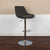 Contemporary Black Fabric Adjustable Height Barstool With Chrome Base By Flash Furniture | Bar Stools | Modishstore - 3