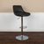 Contemporary Black Vinyl Adjustable Height Barstool With Chrome Base By Flash Furniture | Bar Stools | Modishstore - 3