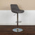 Contemporary Dark Gray Fabric Adjustable Height Barstool With Chrome Base By Flash Furniture | Bar Stools | Modishstore - 3