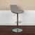 Contemporary Gray Fabric Adjustable Height Barstool With Chrome Base By Flash Furniture | Bar Stools | Modishstore - 3