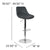 Contemporary Gray Vinyl Adjustable Height Barstool With Chrome Base By Flash Furniture | Bar Stools | Modishstore - 4